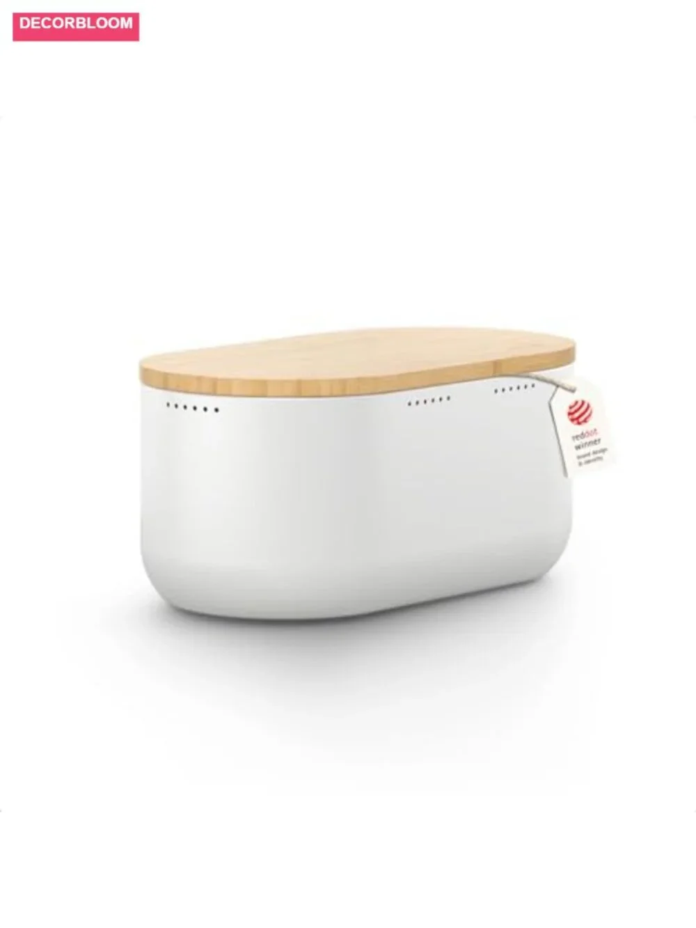 Bread Box with Bamboo Cutting Board Lid